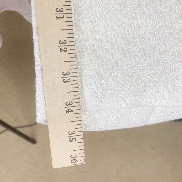 NWT AndyTheAnh Wide Leg Ramie Ivory Pants Sz 6 - Picture 13 of 14